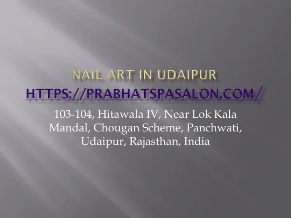 Nail art in Udaipur