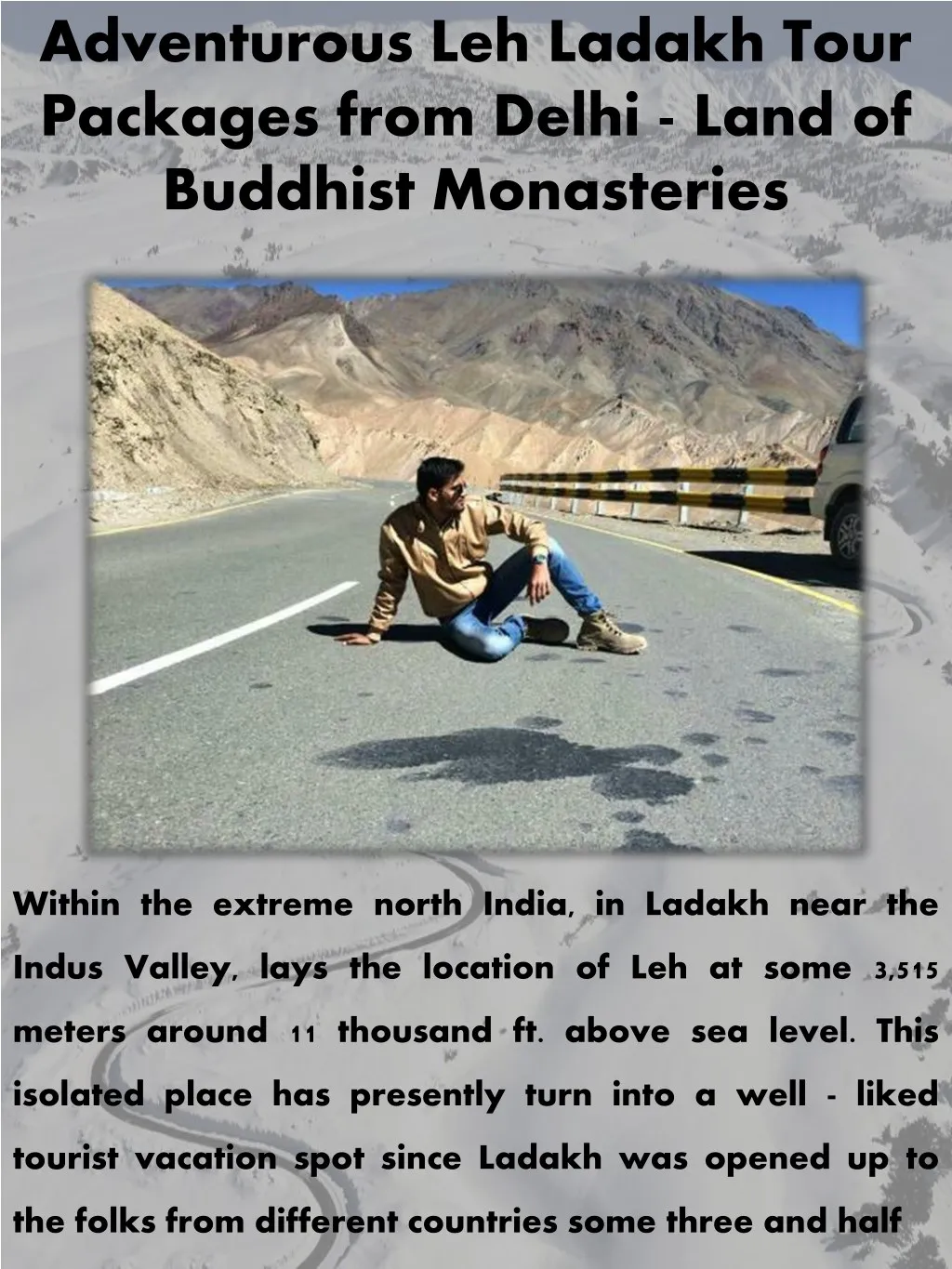adventurous leh ladakh tour packages from delhi