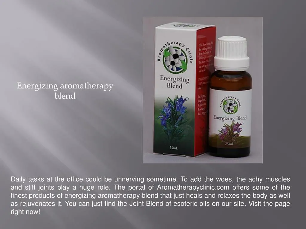 energizing aromatherapy blend