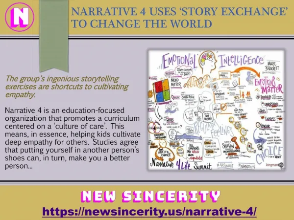Narrative 4 Uses â€˜Story Exchangeâ€™ to Change the World - New Sincerity