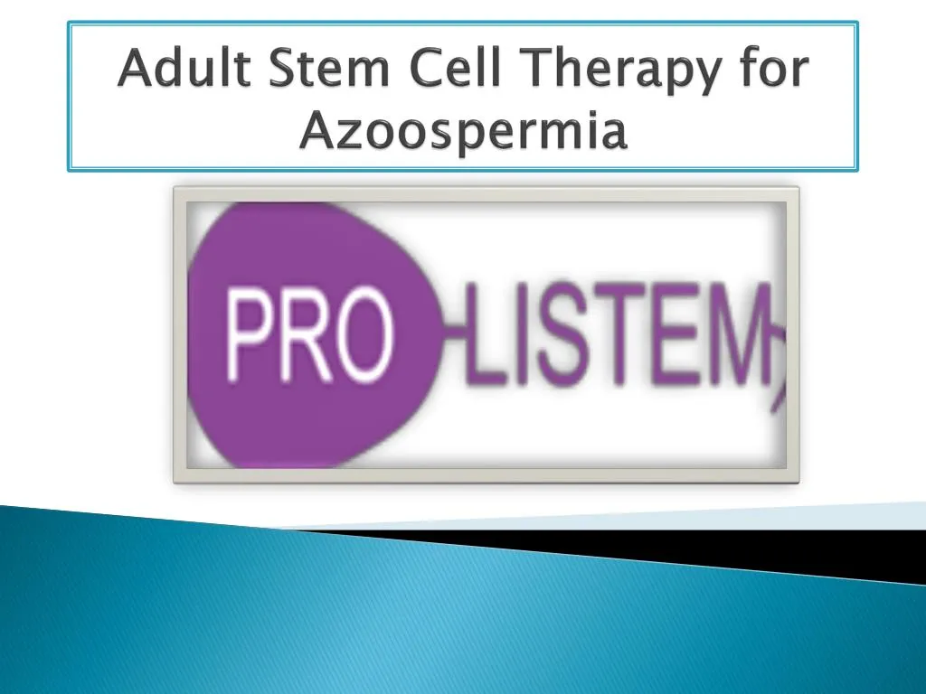 adult stem cell therapy for azoospermia
