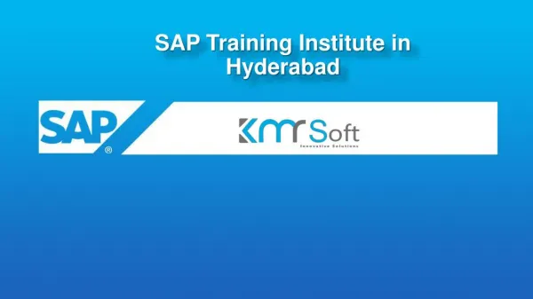 SAP Training in Hyderabad, SAP Training Institute in Hyderabad, SAP Online Training in Hyderabad – KMRsoft