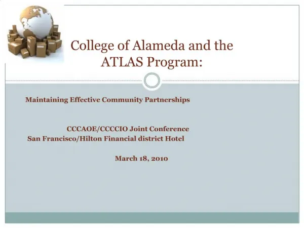 College of Alameda and the ATLAS Program: