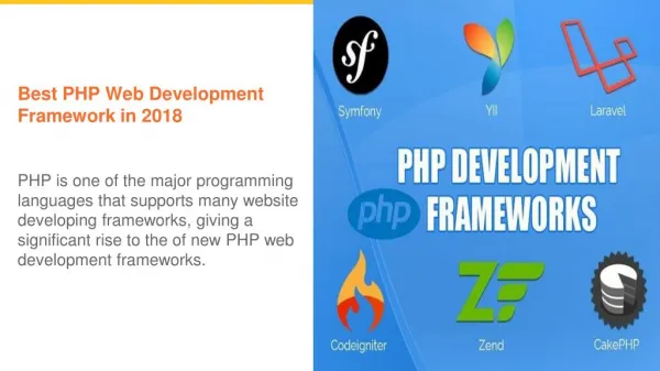 Best PHP Framework used in 2018