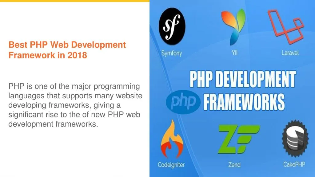 best php web development framework in 2018