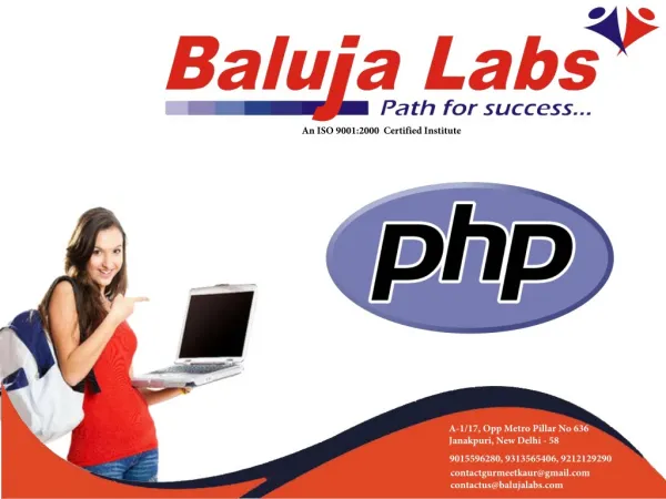 Php course with live project training in janakpuri, New Delhi
