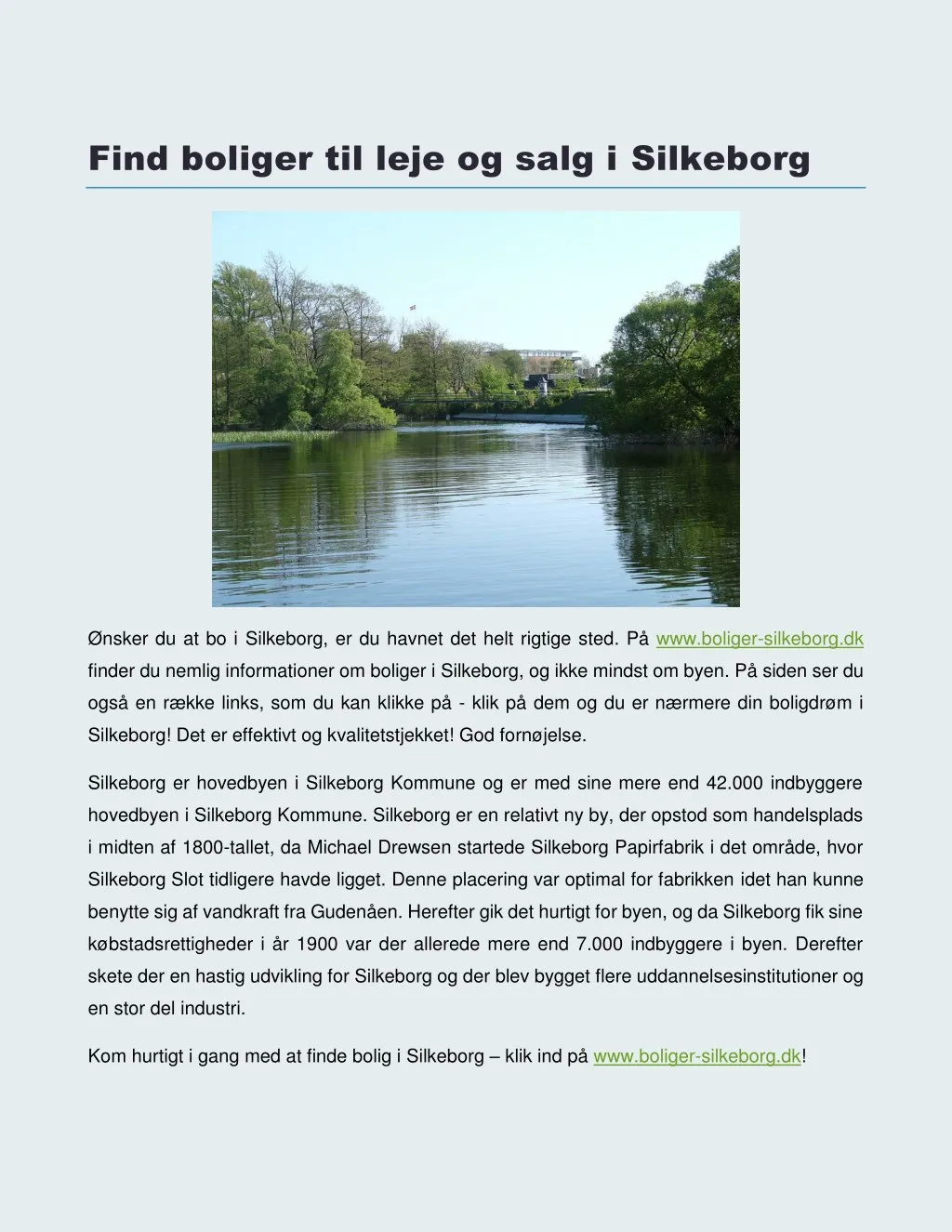 find boliger til leje og salg i silkeborg