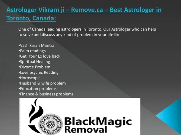 Astrologer Vikram ji – Blackmagicremove.ca - Famous Spiritual Healer in Toronto, Canada: