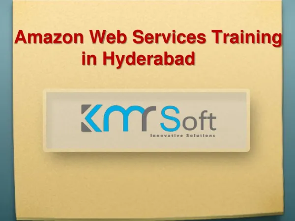 Amazon Web Services (AWS) Training In Hyderabad, Amazon Web Services (AWS) Training Institutes in Hyderabad, Amazon Web