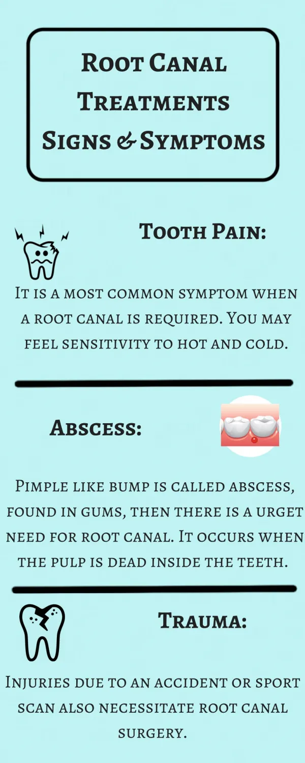 Signs and Symptoms of Root Canal Treatment