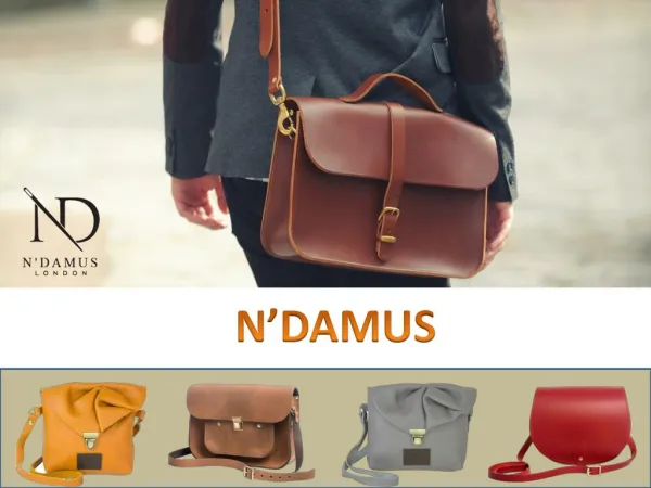 Handmade Luxury Leather Handbags & Accessories Online – N'Damus London
