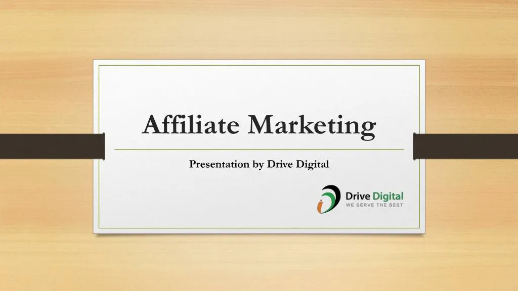 affiliate marketing