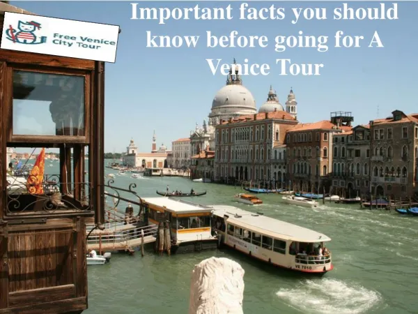 Important Things You Must Do in Your Venice Tour