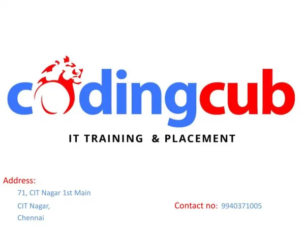 Dot Net training in Chennai