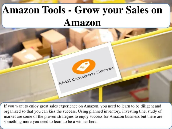 Amazon Tools - Grow your Sales on Amazon