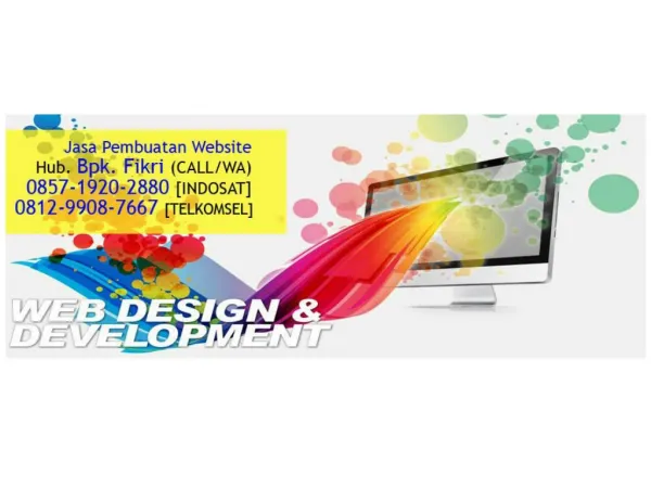 Jasa Pembuatan Website Dan Email Bekasi, 0857-1920-2880 (Call/WA)