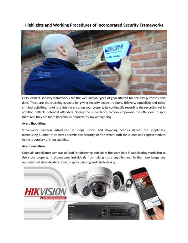 CCTV installation Solihull | CCTV systems Wolverhampton