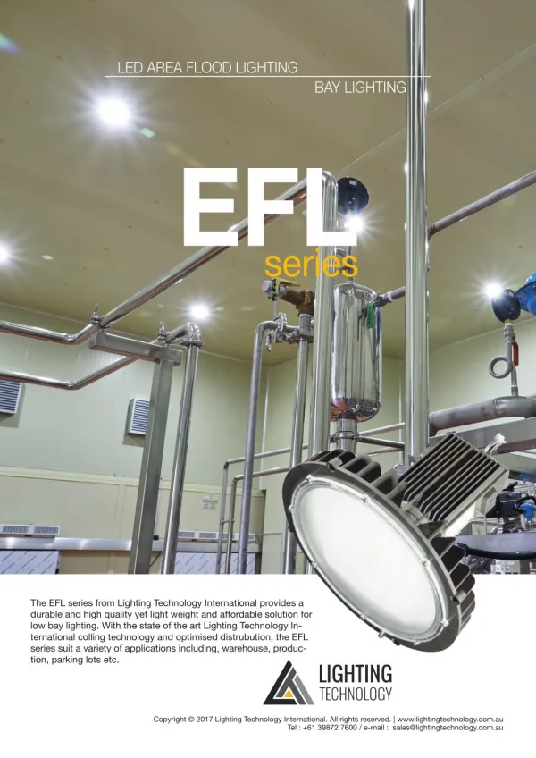 EFL Series LED Flood Lighting in Australia by Lighting Technology
