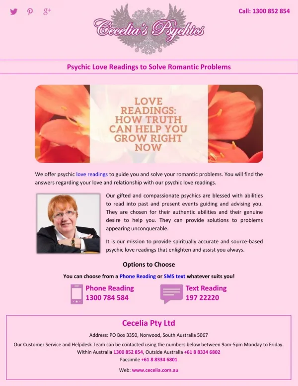Psychic Love Readings to Solve Romantic Problems