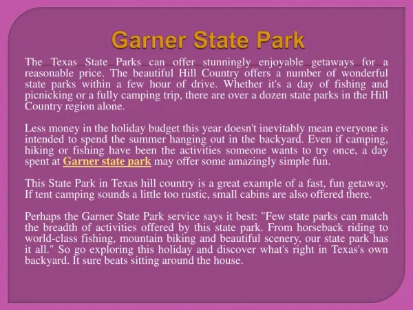 Super Fun Things To Do With Your Kids and Family at Garner State Park