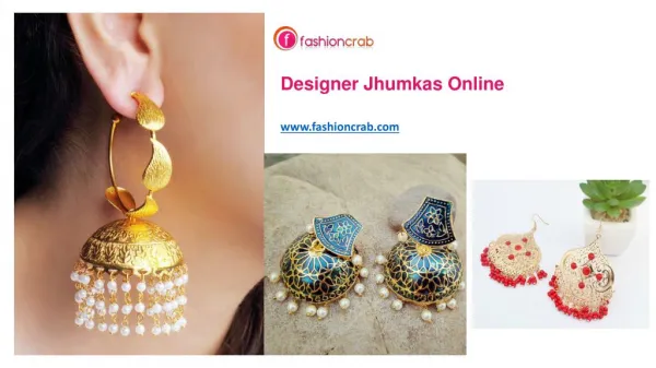 Designer Jhumkas for Women Online in India
