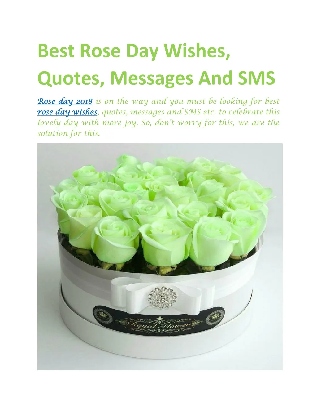 best rose day wishes quotes messages and sms