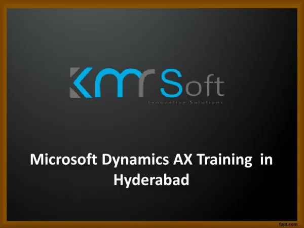 Microsoft Dynamics AX Training In Hyderabad, Microsoft Dynamics AX Training Institutes in Hyderabad, Microsoft Dynamics