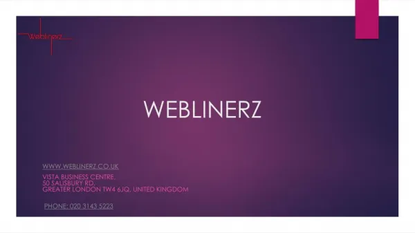 Weblinerz- The best choice in web design & development