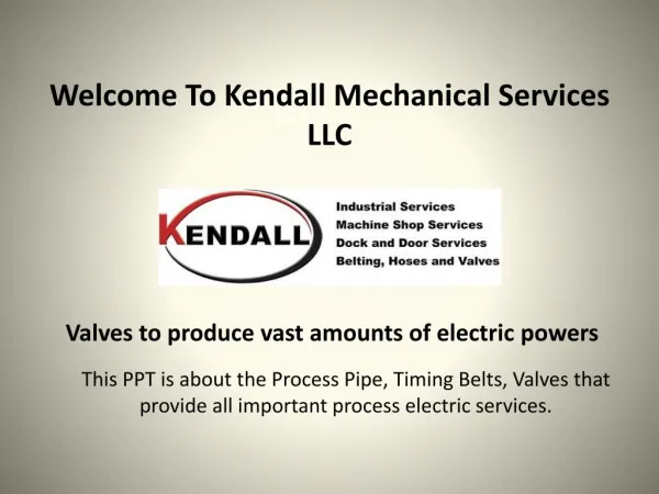 Valves at kendallstl com