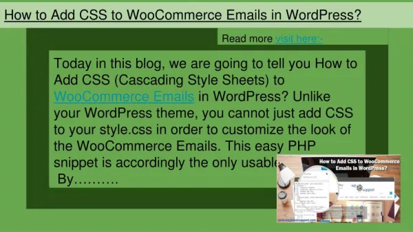 How to Add CSS to WooCommerce Emails in WordPress?