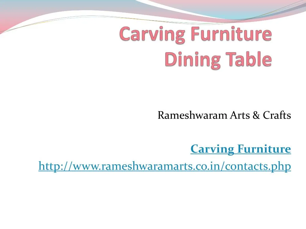 carving furniture dining table