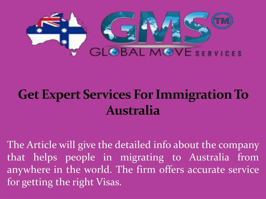 get expert services for immigration to australia