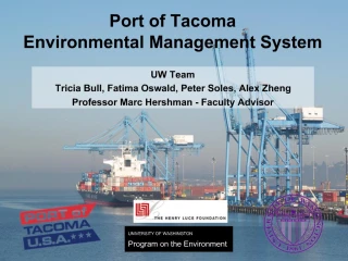 Port of Tacoma Environmental Management System