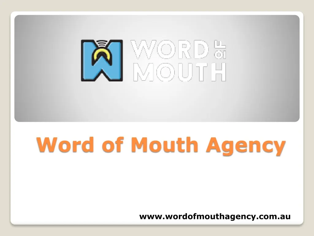 word of mouth agency