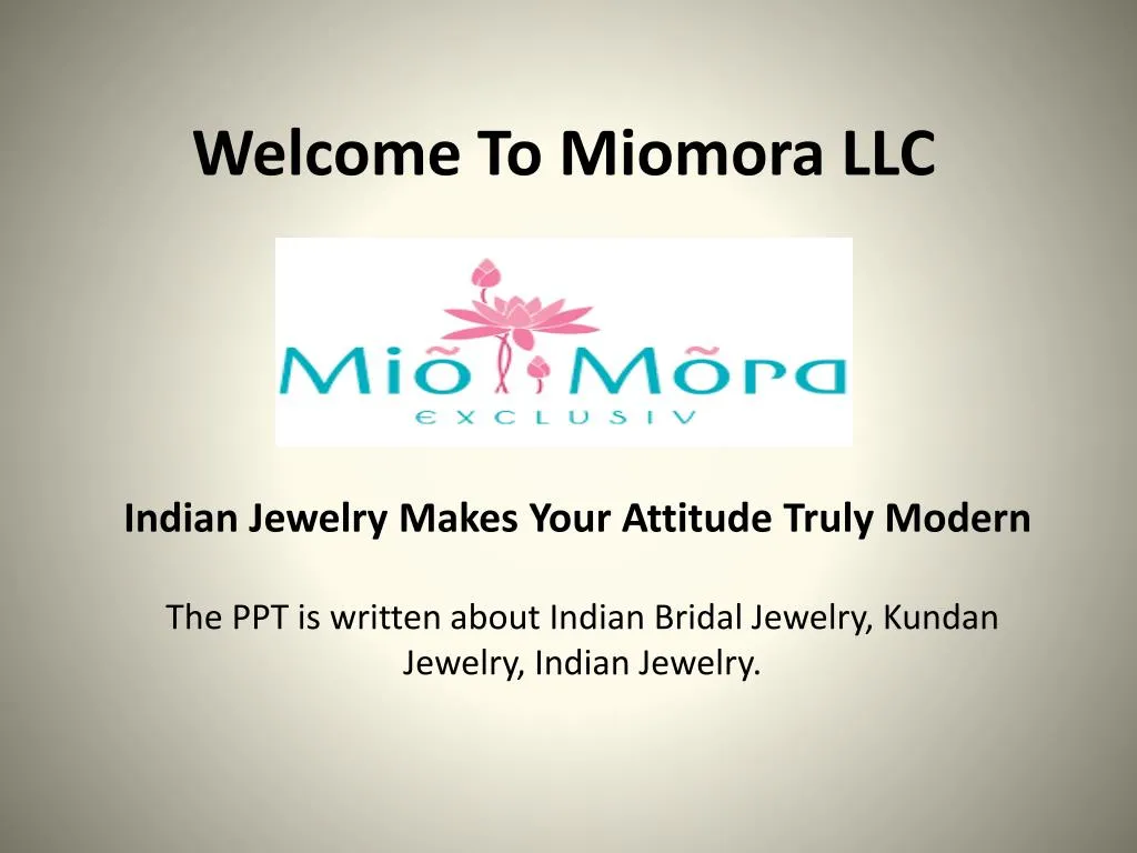 welcome to miomora llc