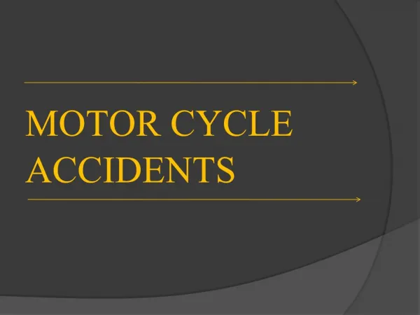 How To Take Claim Of Motorcycle Accident Injuries