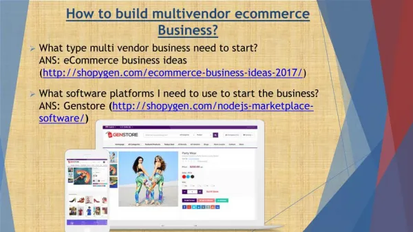 NodeJs Multivendor Shopping Cart Software - GenStore | ShopyGen