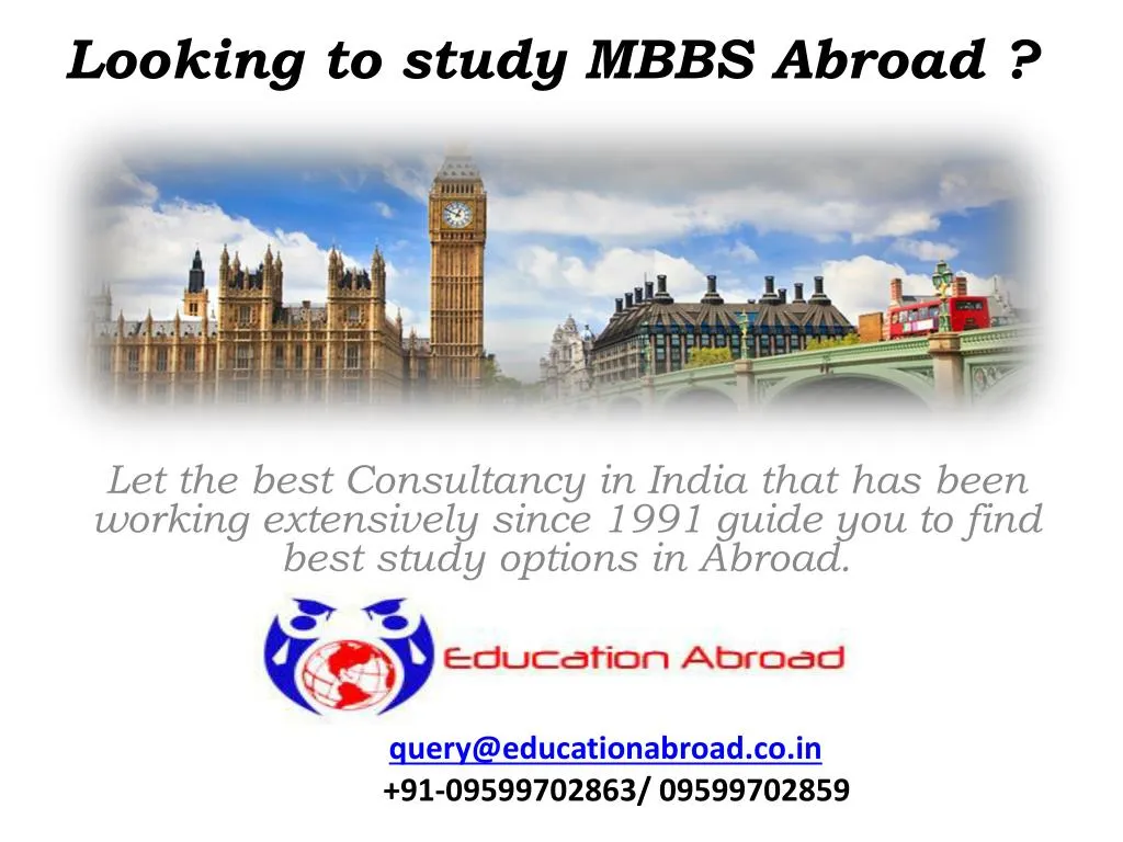 looking to study mbbs abroad
