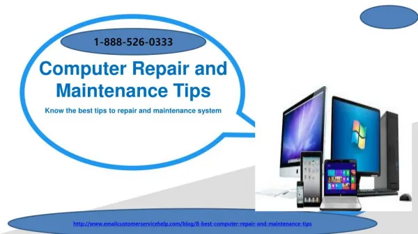 Computer Repair and Maintenance Tips