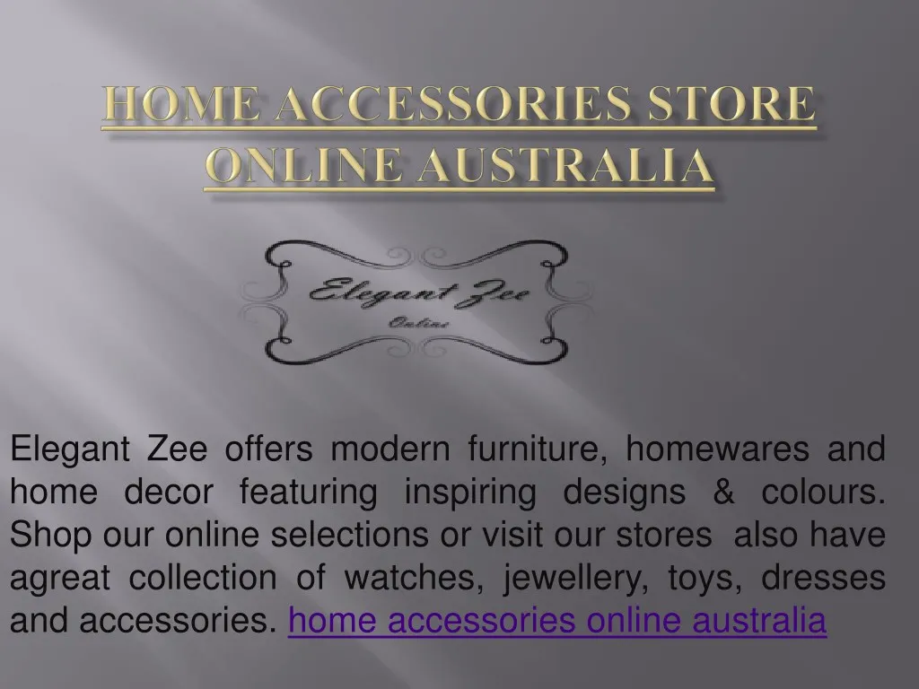 elegant zee offers modern furniture homewares