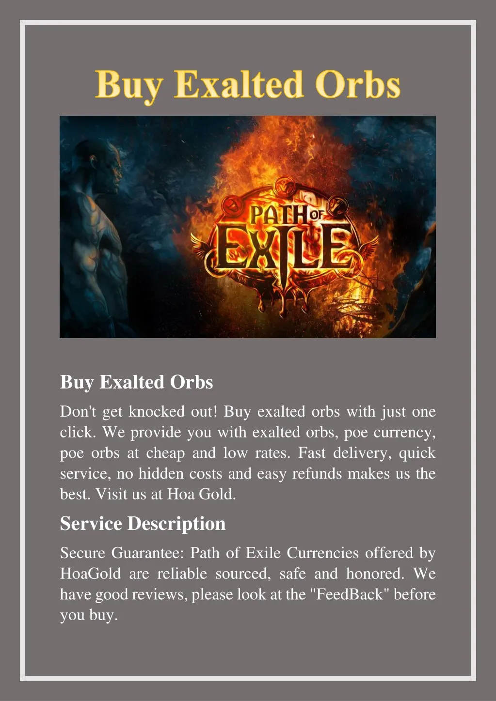 buy exalted orbs
