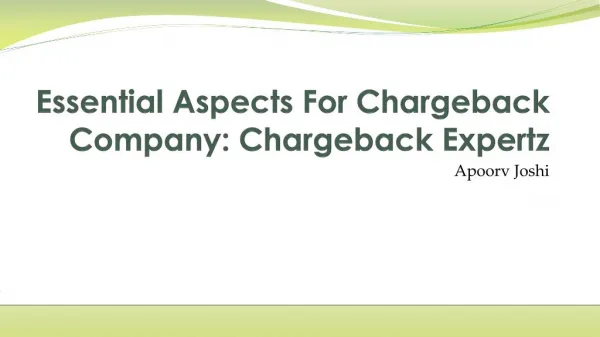 Essential Aspects For Chargeback Company: Chargeback Expertz