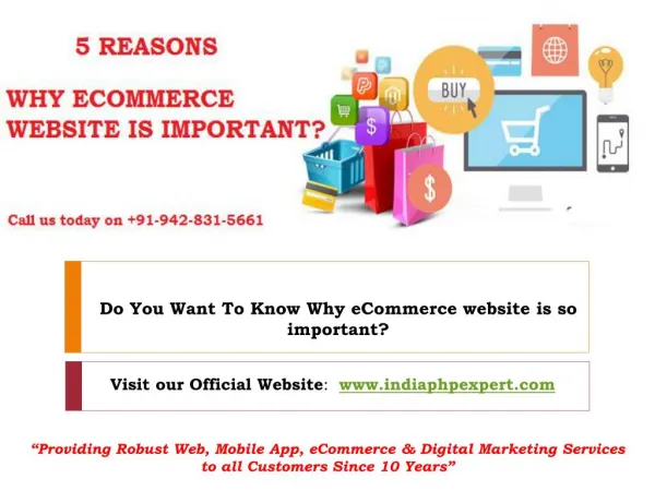 Top 5 Reasons Why eCommerce website is so important For your Business