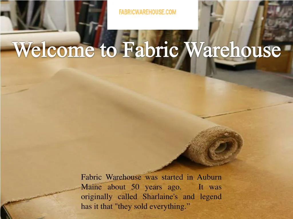 welcome to fabric warehouse