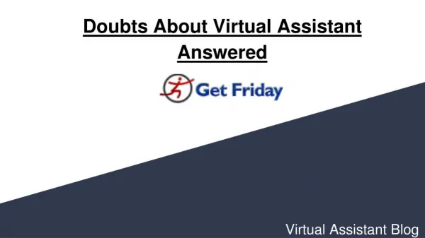Doubts On Virtual Assistant