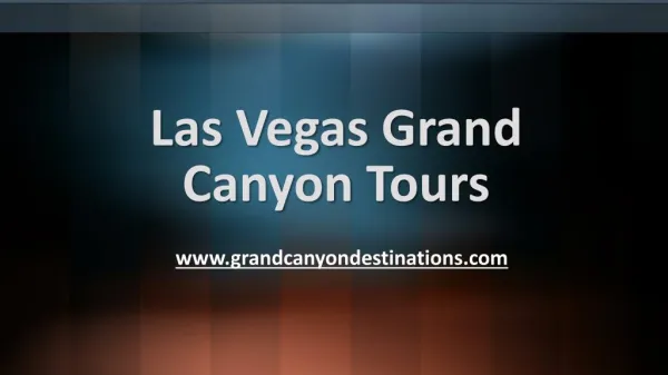 Las Vegas Grand Canyon Tours