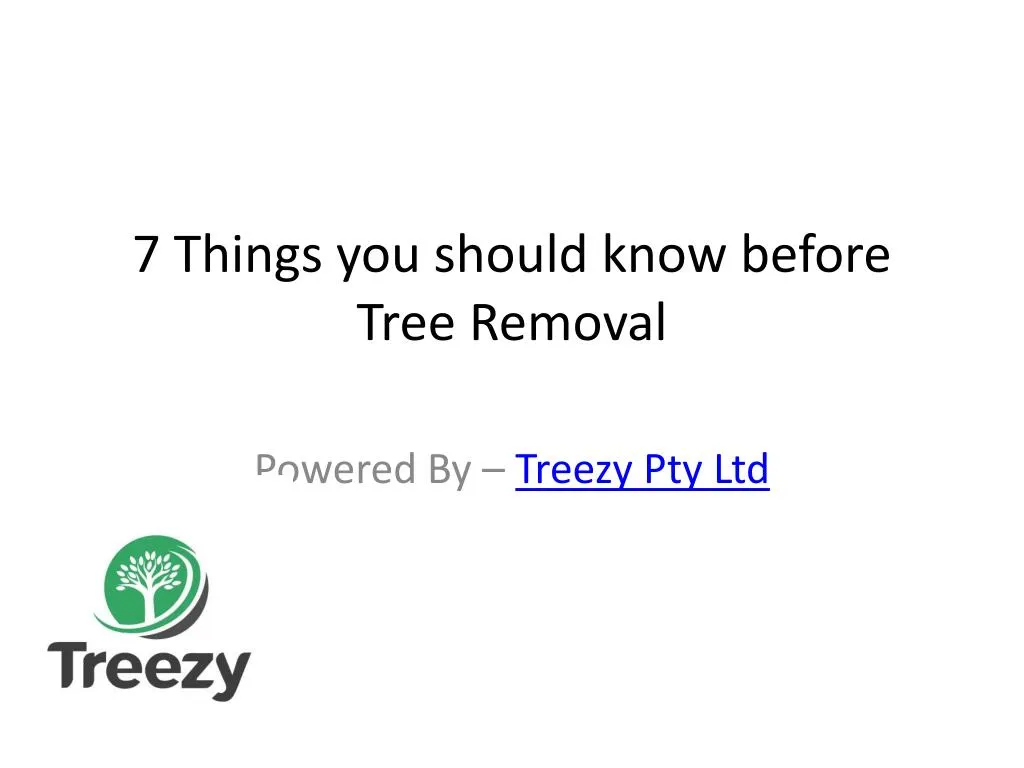 7 things you should know before tree removal