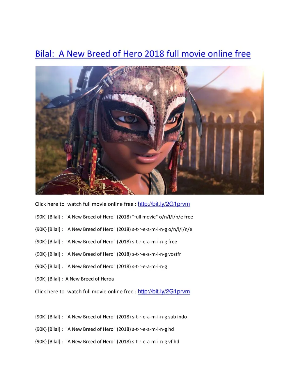 bilal a new breed of hero 2018 full movie online