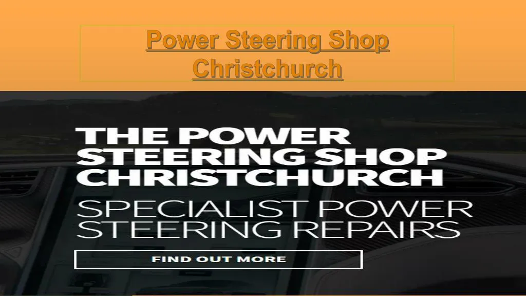 power steering shop christchurch