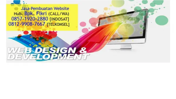 Web Design Responsive Bekasi, 0857-1920-2880 (Call/WA)